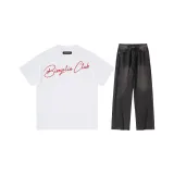 Clothing Sets[White Short-Sleeved Shirt & Pink Pants+Black Jeans]