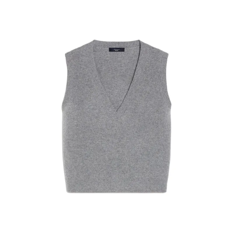 WEEKEND MaxMara Dolce Collection Tank Tops Women's Medium Gray-0