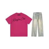 Clothing Sets[Dragon Fruit Short-Sleeved+Yellow Mud Jeans]