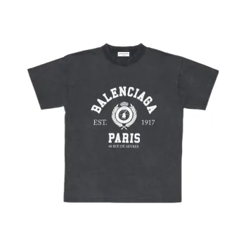Balenciaga College 1917 T Shirt Black/White