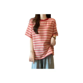 KAISER Summer 2025 T Shirt Women's Red Stripes