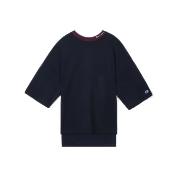 Champion T-Shirt Japan Version Women's Navy Blue