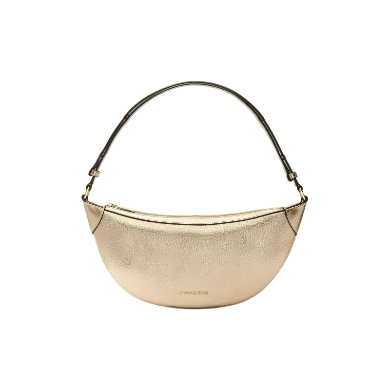 MICHAEL KORS Leather Shoulder Bag Medium Size Women's Light Gold-1
