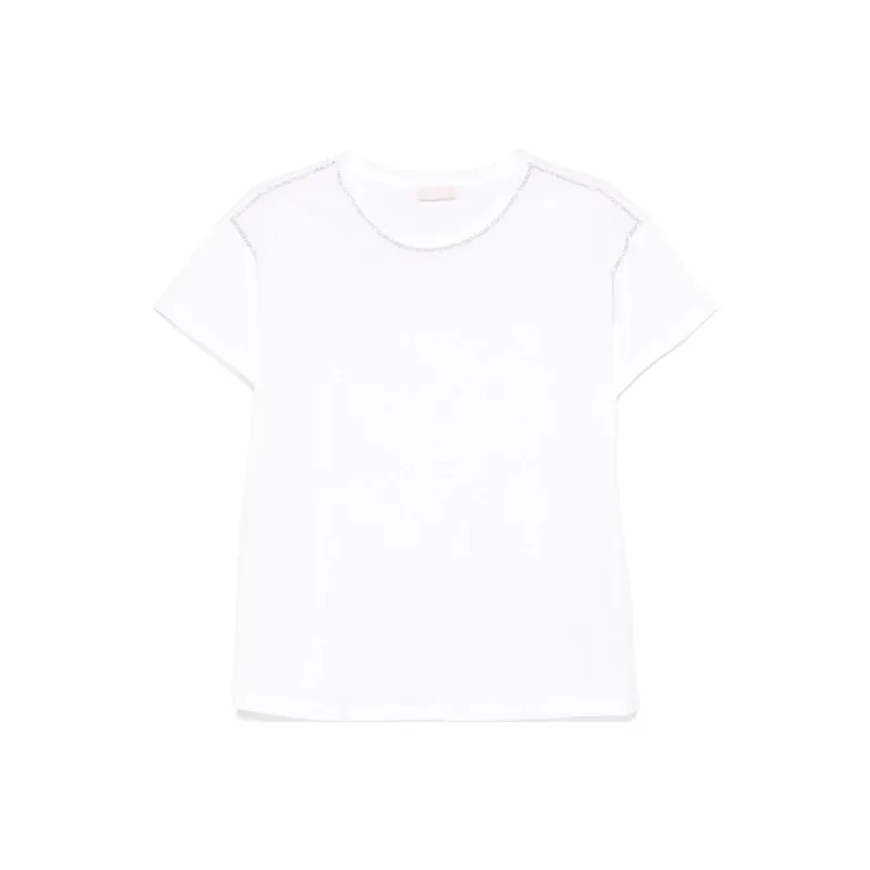 Liu Jo Rhinestoned T shirt-0
