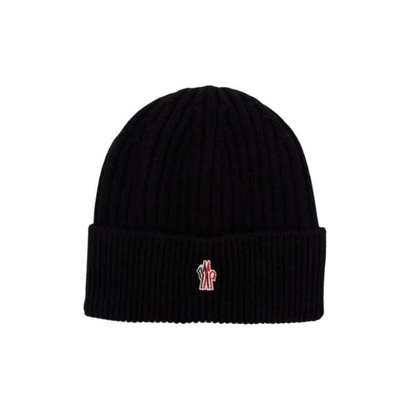 Moncler Virgin Wool Beanies Kids' Black-0