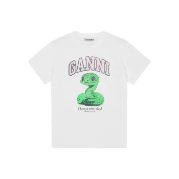 GANNI T-Shirts Women's Bright White