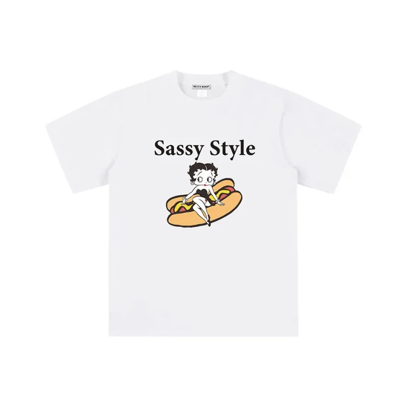 BETTY BOOP Drop Shoulder Sleeve T Shirt Unisex-9