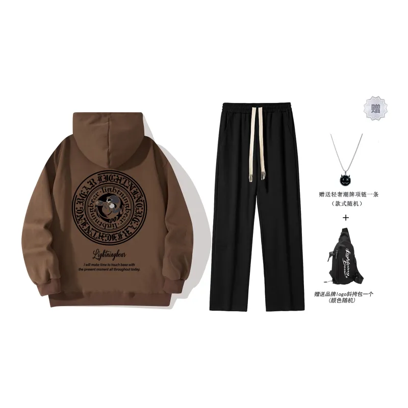 LIGHTNING BEAR Sweatshirt Set Unisex-7