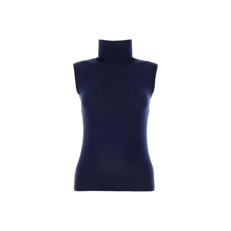 SportMax Ardenza Roll Neck Sleeveless Vest-0