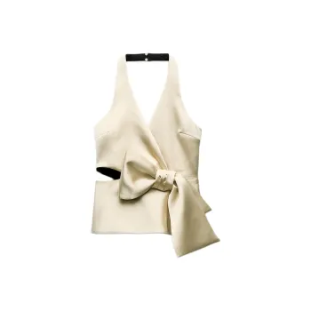 ZARA Tank Tops Women's Champagne