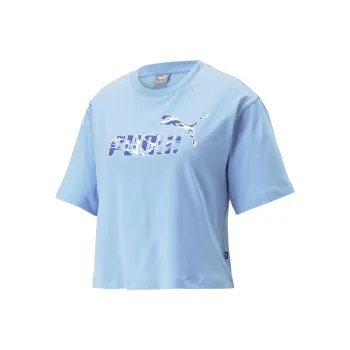 PUMA SUMMER SPLASH Summer Splash Graphic Tee T-Shirt Women's Blue