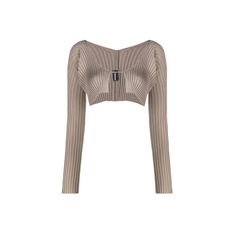 Jacquemus La Maille Pralu Cropped Cardigan-0