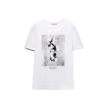 ZARA T-Shirts Women's Silver