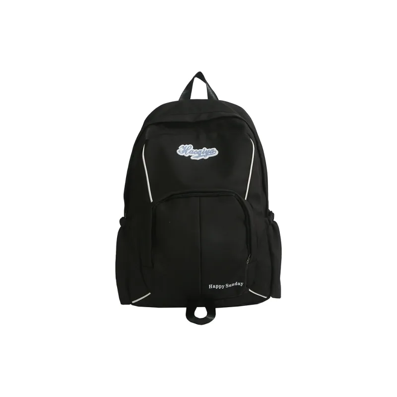 Yalu Nylon Fabric Backpack Unisex Multicolor-14