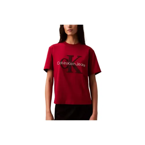 CALVIN KLEIN T Shirt Women's Burgundy