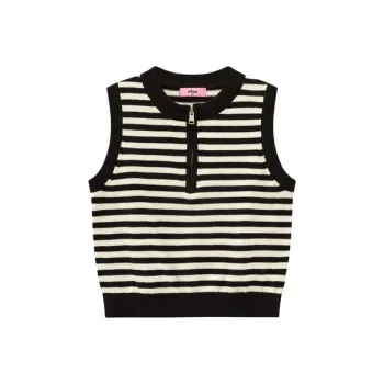 CHUU Tank Tops Women's Black White Stripes
