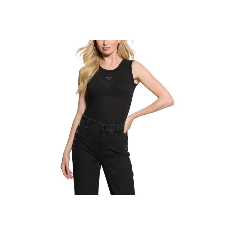 GUESS Tank Tops Women's Black-0