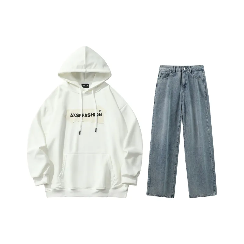 A.X.S.K Sweatshirt Sets Unisex-105