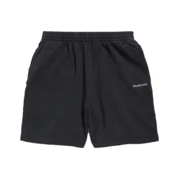 Balenciaga Sports Shorts Loose Fit Style Men's Black