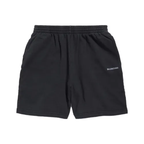 Balenciaga Sports Shorts Loose Fit Style Men's Black