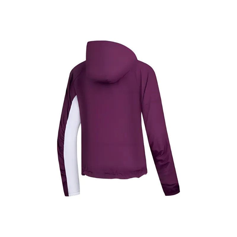 QIAODAN Breathable Sun Protection Clothing Women's Dark Berry Purple/Jordan White-1