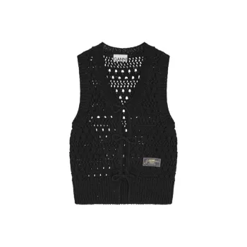 GANNI Open knit Cardigan
