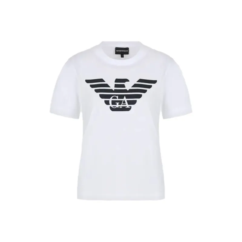 EMPORIO ARMANI Logo Printed Crewneck T-Shirt-0