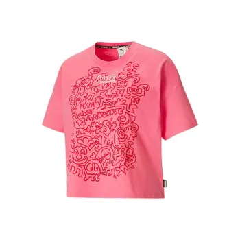 PUMA x Mr Doodle T-Shirt Women's Pink