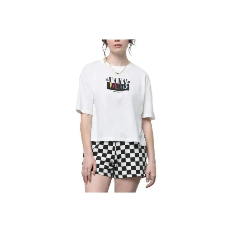 Vans Always Late Relaxed Boxy Tee T-Shirt Women's White-0