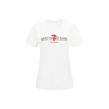 RARE Regular Short Sleeved T Shirts Women's White