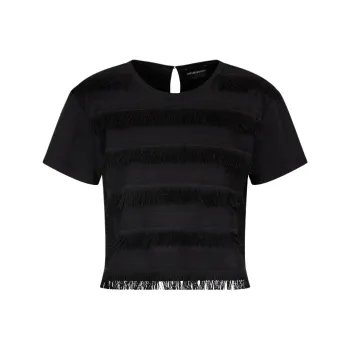 EMPORIO ARMANI Fringed T shirt