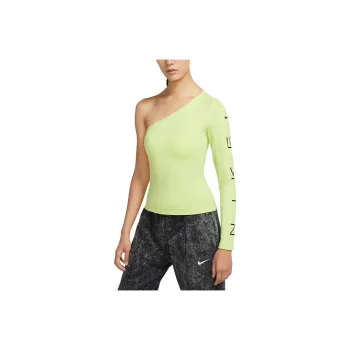 Nike Sportswear T Shirts Women's Light Lemon/Black