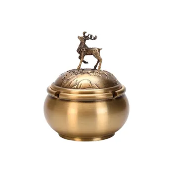 Xuan Rafters Pavilion Antique Style Creative Individual Trendy High End Office Ashtray 10*12cm