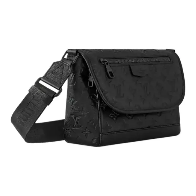 LOUIS VUITTON Pulse Messenger Printed Calfskin Xie Kai Xie Kai Crossbody Bag, Shoulder Bag Unisex Black-1