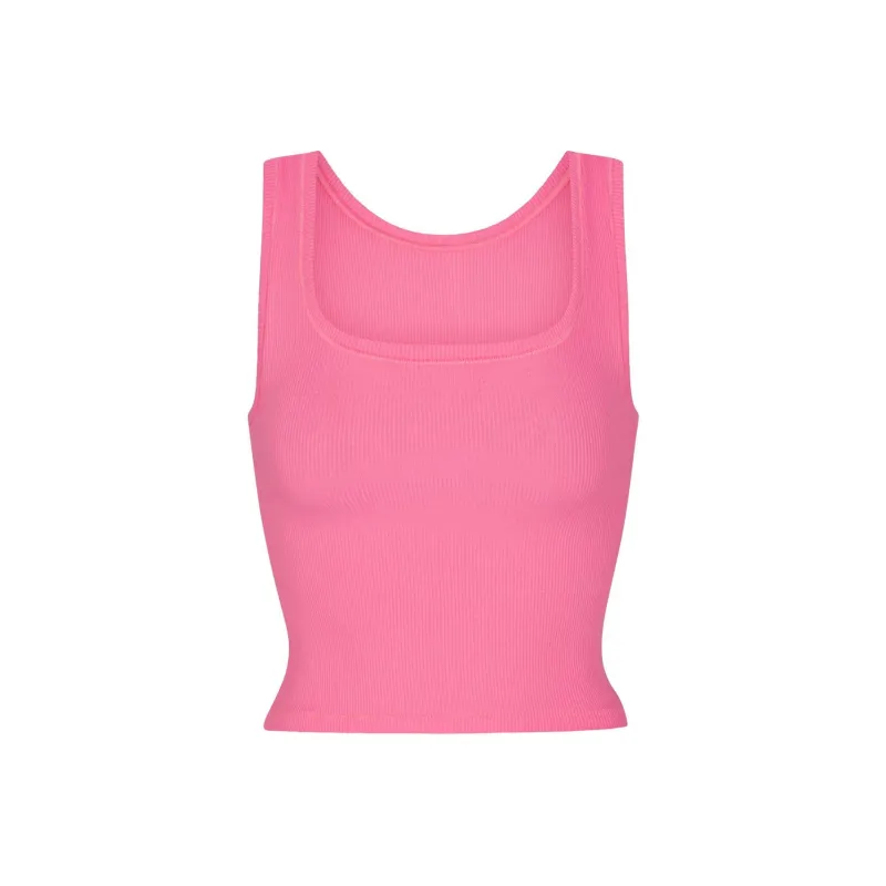 SKIMS Tank Top Women's SUGAR PINK/Candy Pink-0