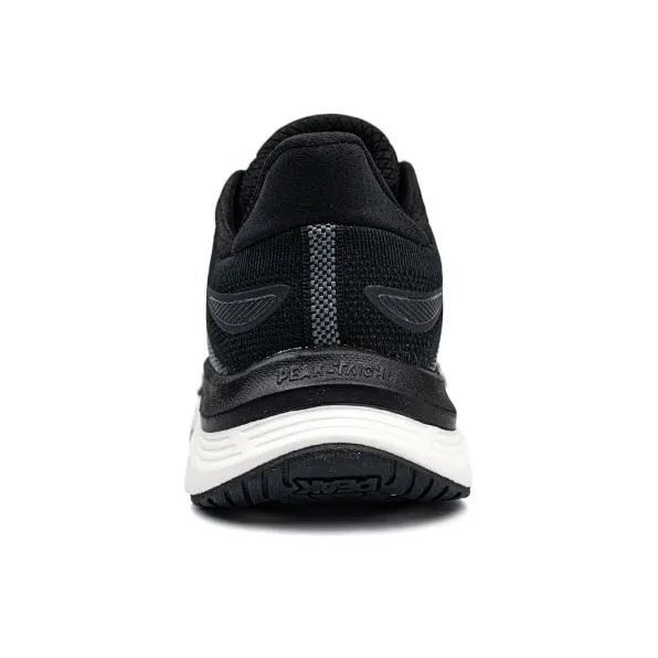 PEAK Cushioning Abrasion Resistant Breathable Low Top Sprint Running Shoes Men's Black White-3