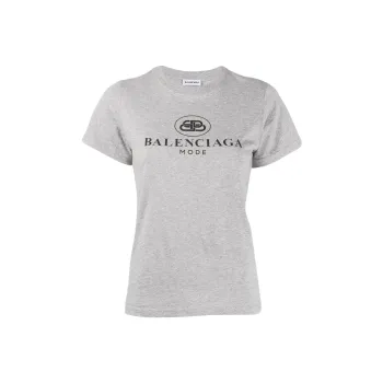 Balenciaga SS22 T Shirt Regular Fit Women's Gray