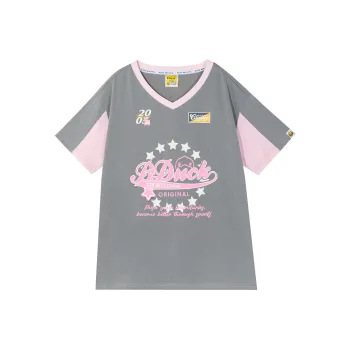 B.Duck Drop Shoulder Sleeve T Shirt Women's Multicolor