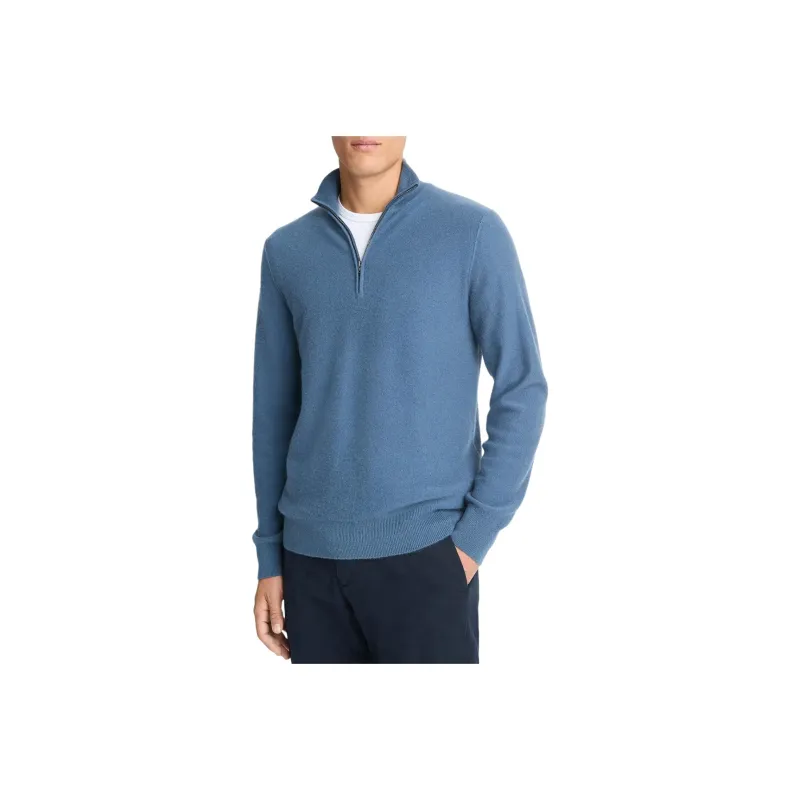 VINCE Polo Shirt Men's White Whale Blue-0