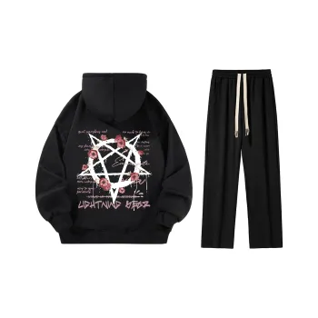 LIGHTNING BEAR Sweatshirt Set Unisex