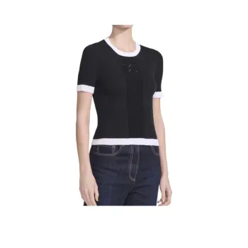 CHANEL T Shirts Women's Black