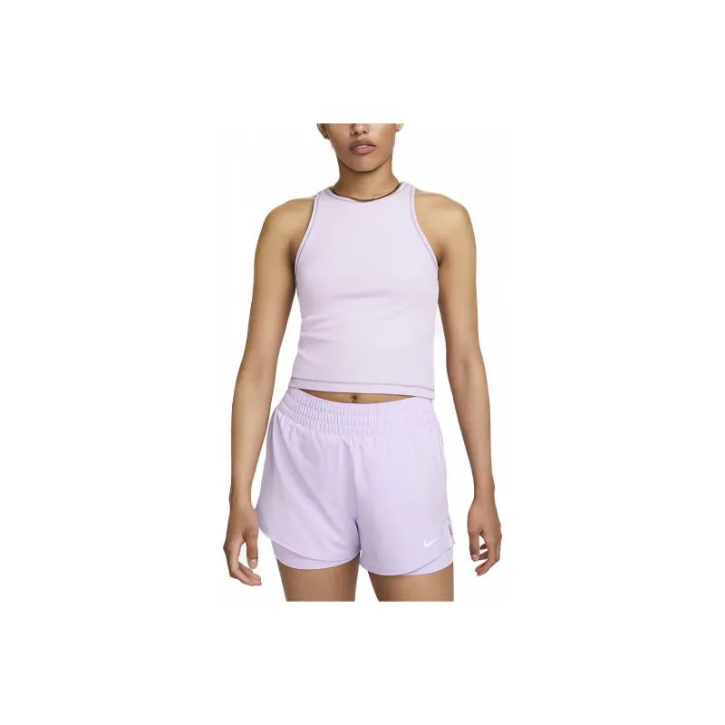 Nike One Fitted Women's Dri-FIT Ribbed Tank Top-0