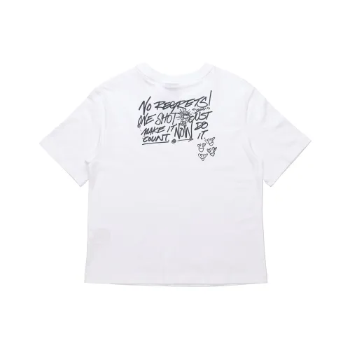 Nike Drop Shoulder Sleeve T Shirt Women's White