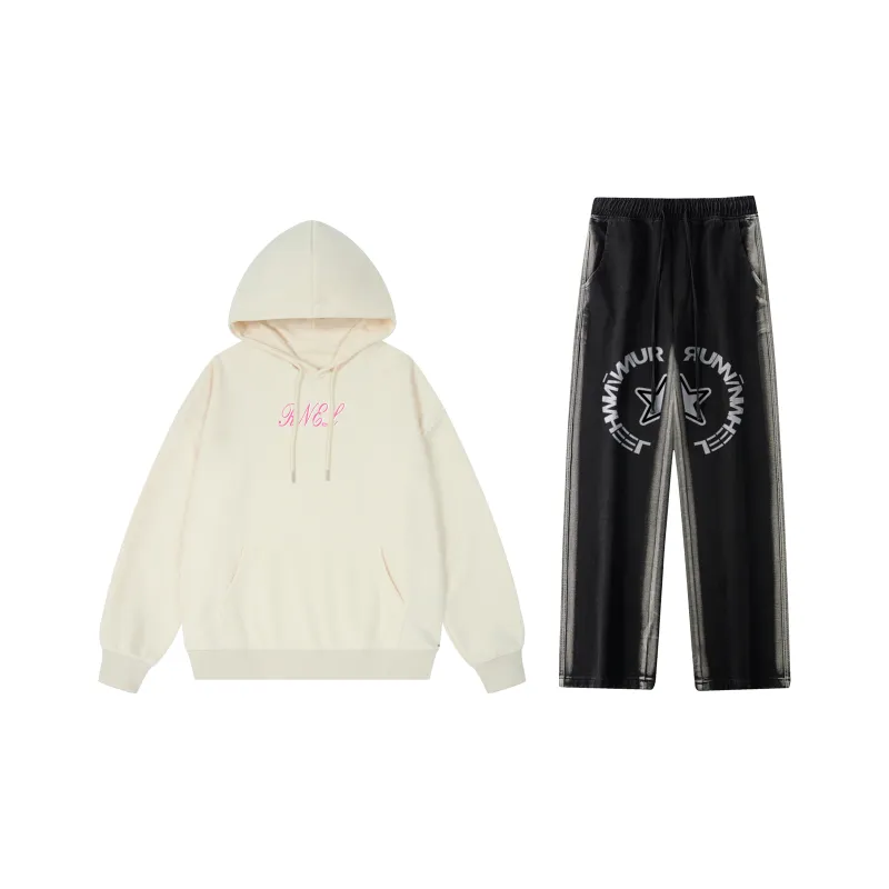 RUNNINWHEEL Sweatshirt Sets Unisex-13