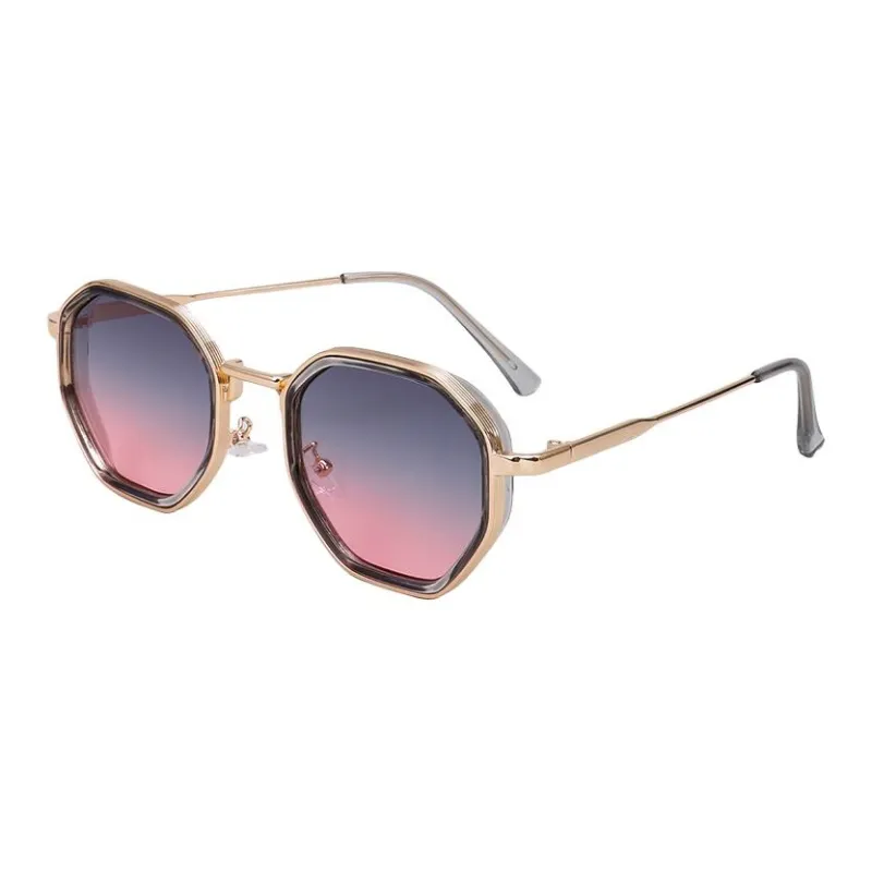 JEANSWEST PC Metal Irregular Shape Sunglasses Unisex-10