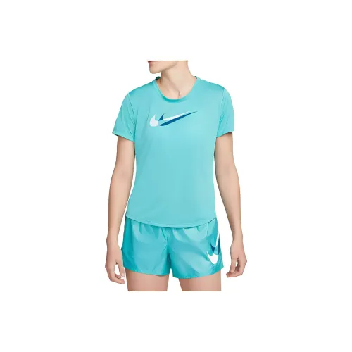 Nike T Shirts Women's Blue