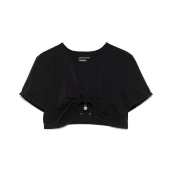 Christopher Esber Ruched Orbit detail Crop Top
