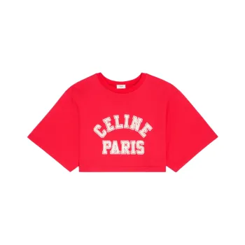 CELINE Crop Tops Women's Red