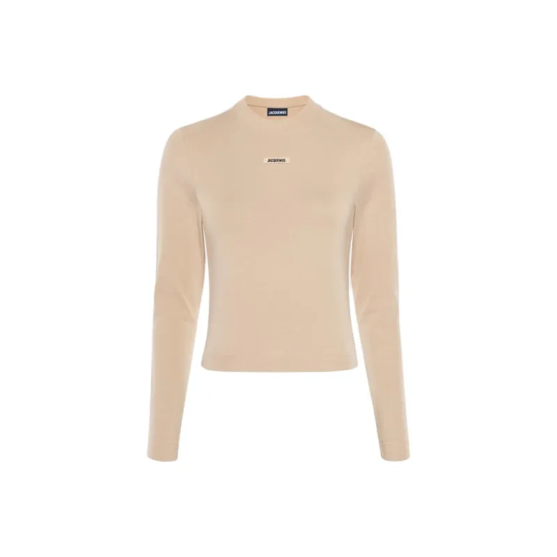 Jacquemus Logo Patch Long-Sleeve Top-0