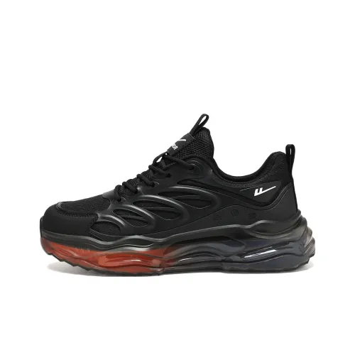 WARRIOR Chunky Sneakers Men Low Top White/Red/Blue/Black/White/Light Blue